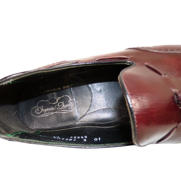 Florsheim Imperial Tassel Wingtip Dress Loafer Brown 10 E #1259 - Picture 8 of 8
